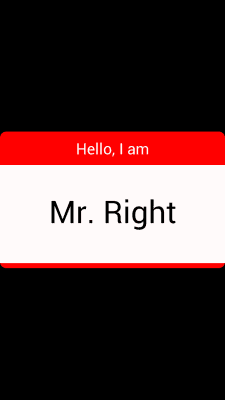 Screenshot of the application Name Card (Name Plate) - #7