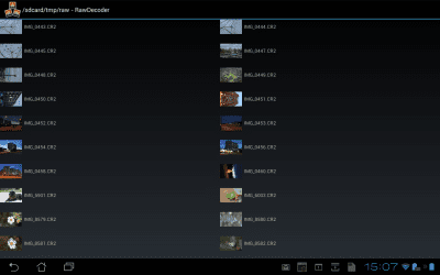 Screenshot of the application Raw Decoder Free - #4