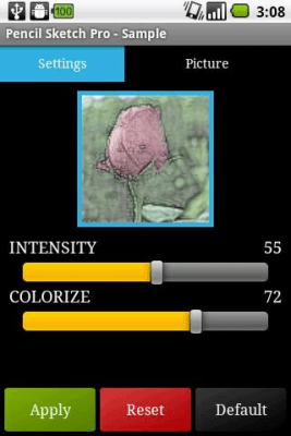 Screenshot of the application Barabanov Pencil Sketch - #4