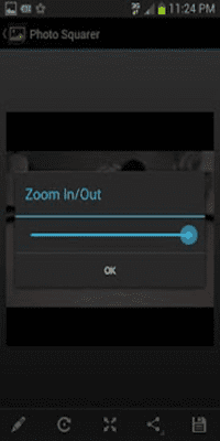 Screenshot of the application Photo Squarer - #2