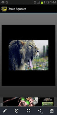 Screenshot of the application Photo Squarer - #4