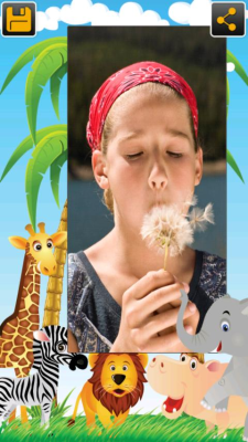 Screenshot of the application Nature Frames - #4