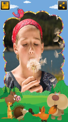 Screenshot of the application Nature Frames - #7