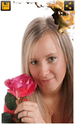 Screenshot of the application Photo Fire Effects - #3