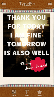 Screenshot of the application TypePic - #4