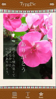 Screenshot of the application TypePic - #5