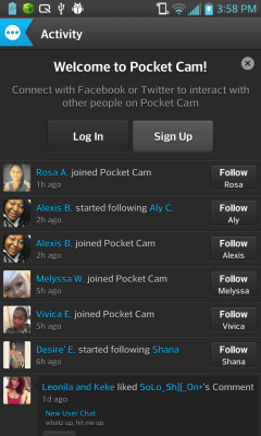Screenshot of the application Pocket Cam Photo Editor - #3