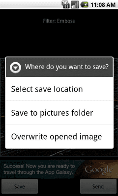 Screenshot of the application Photo Filters - #5