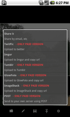 Screenshot of the application aPic Free Photo Editor - #5