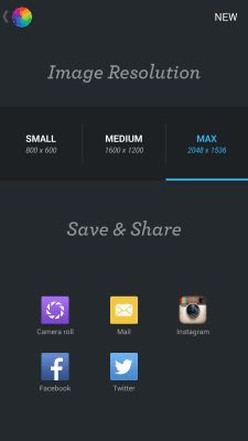Screenshot of the application Afterlight - #6