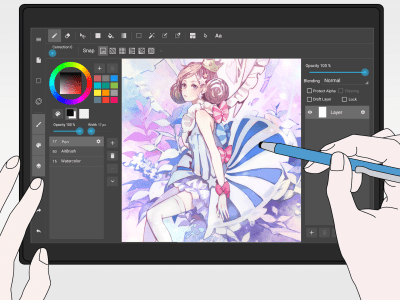 Screenshot of the application MediBang Paint - Pocket Art - #7