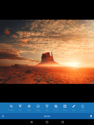 Screenshot of the application Free photo editor from Degoo - #1