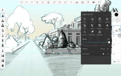 Screenshot of the application Autodesk SketchBook - #10