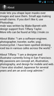 Screenshot of the application mskr - #5