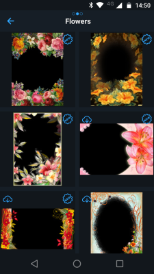 Screenshot of the application Floral photo frames - #2