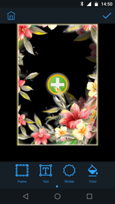 Screenshot of the application Floral photo frames - #3