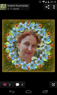Screenshot of the application Floral photo frames - #6