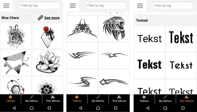 Screenshot of the application Tattoo my Photo - #4