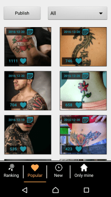 Screenshot of the application Tattoo my Photo - #5