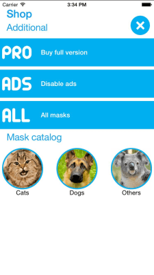 Screenshot of the application Animal detector - cool masks - #3