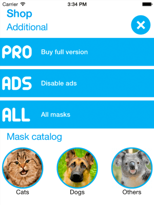Screenshot of the application Animal detector - cool masks - #4