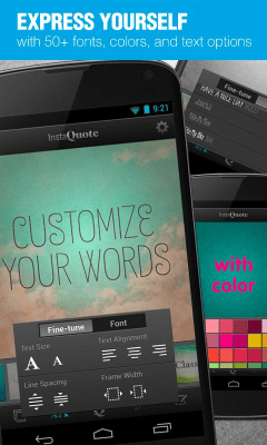 Screenshot of the application InstaQuote: add text to photos - #2