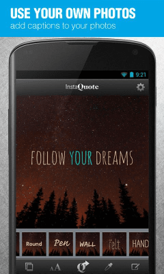 Screenshot of the application InstaQuote: add text to photos - #3