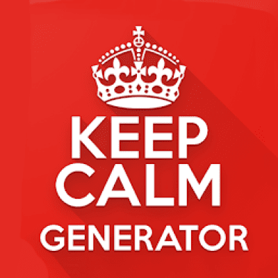 Screenshot of the application Keep Calm Generator - #1