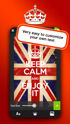Screenshot of the application Keep Calm Generator - #4
