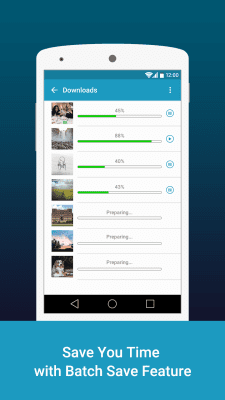 Screenshot of the application Insave - #1