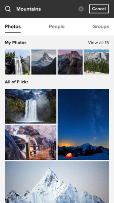 Screenshot of the application Flickr (Old) - #2