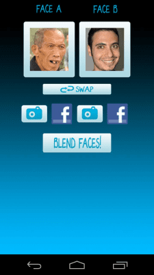 Screenshot of the application Face Blender Free - #2