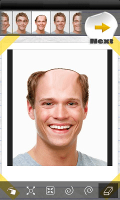 Screenshot of the application Funny Face Effects - #4