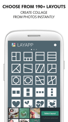 Screenshot of the application Layapp - photo collage editor - #1