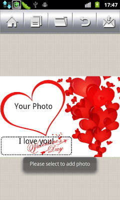 Screenshot of the application Photo postcards - #3