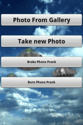 Screenshot of the application UFO Photo Bomb - #3