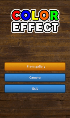 Screenshot of the application Color Effect Booth - #3