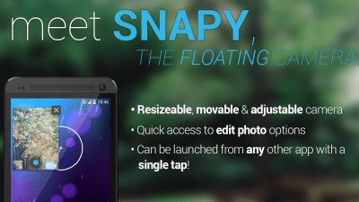 Screenshot of the application Snapy, The Floating Camera - #1