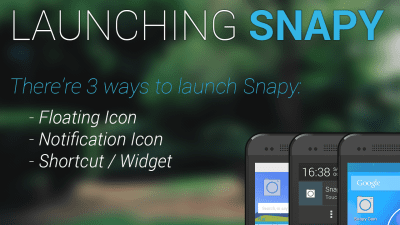 Screenshot of the application Snapy, The Floating Camera - #2