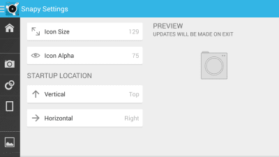 Screenshot of the application Snapy, The Floating Camera - #6
