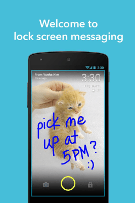 Screenshot of the application ScreenPop Lockscreen Messenger - #1