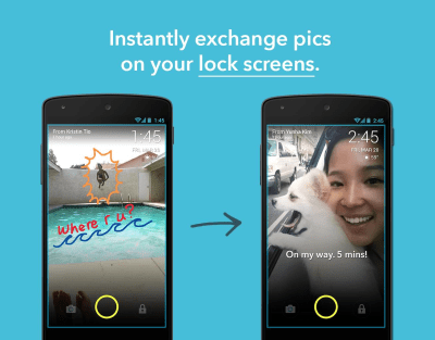 Screenshot of the application ScreenPop Lockscreen Messenger - #2