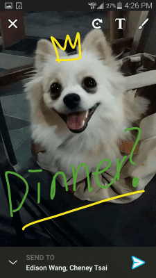 Screenshot of the application ScreenPop Lockscreen Messenger - #6