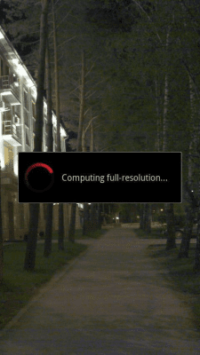 Screenshot of the application Night Camera - #3