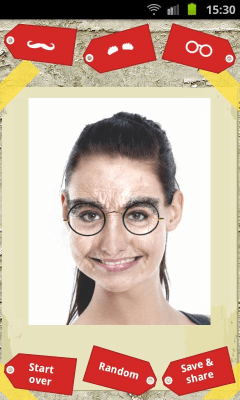 Screenshot of the application Make me old - #3