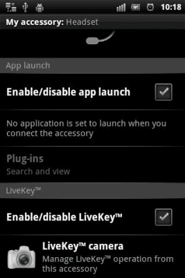 Screenshot of the application LiveKey Camera - #1