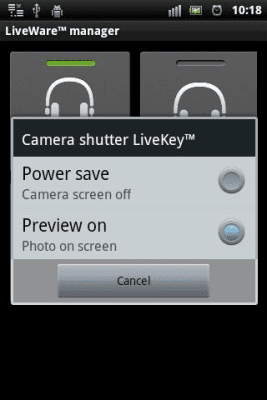 Screenshot of the application LiveKey Camera - #3