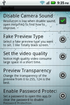 Screenshot of the application Silent Spy Camera - #5