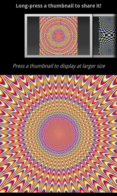 Screenshot of the application Living Optical Illusions - #1