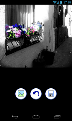 Screenshot of the application color splash touch effect - #3